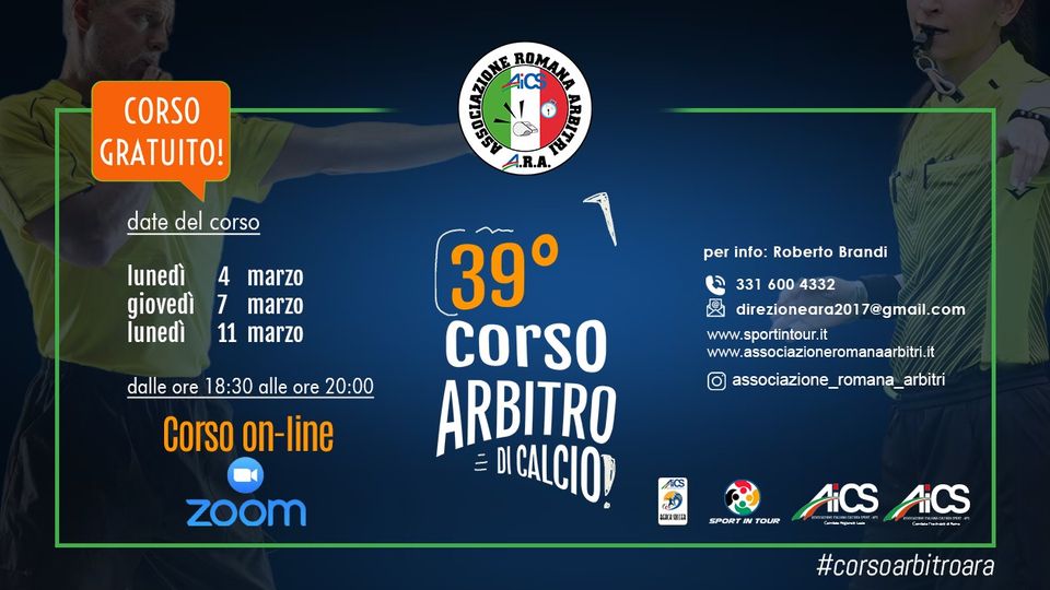 39° Corso Arbitro Associazione Romana Arbitri