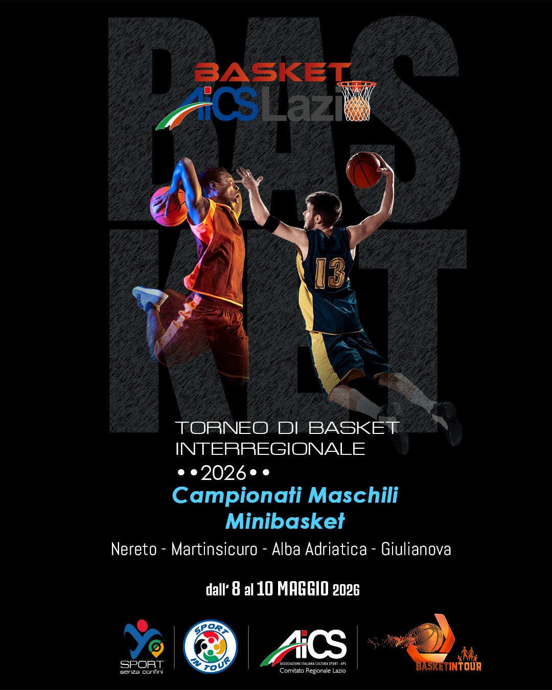 8 al 10 maggio 2026 il Campionato Interregionale di Basket
