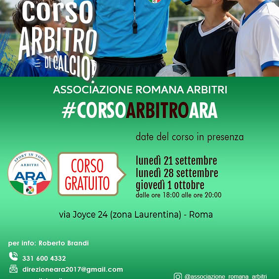 44° Corso Arbitro Associazione Romana Arbitri